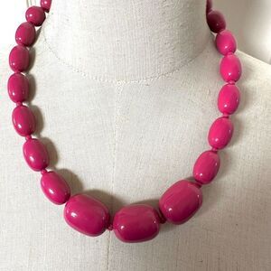 pink beaded necklace